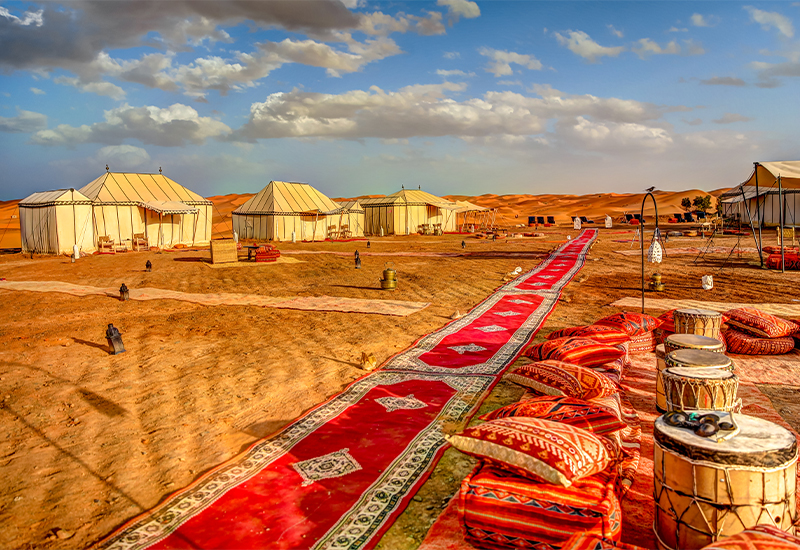 Scenic view of the Sahara Desert