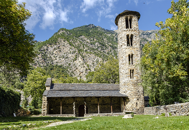 Scenic view of Santa Coloma Church