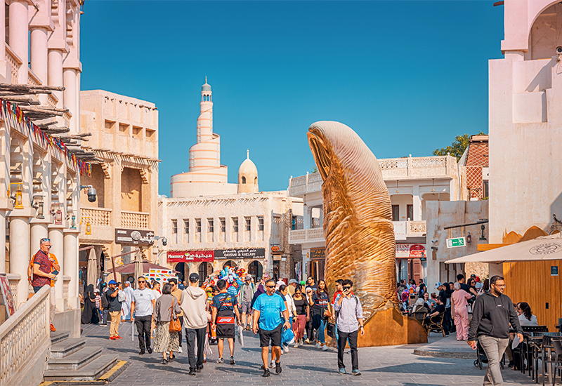 Scenic view of Souq Waqif Scenic view of Souq Waqif