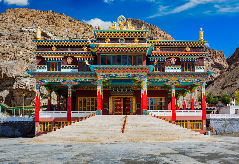 Scenic view of Spiti Valley