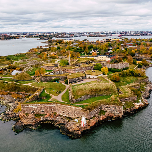Scenic view of Suomenlinna Maritime Fortress