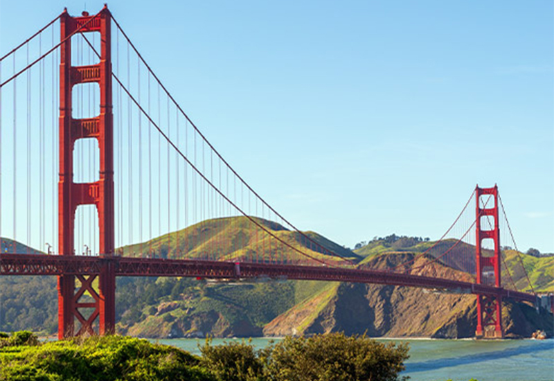 Scenic view of the Golden Gate Bridge