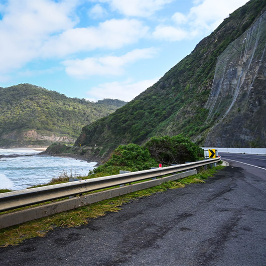 Scenic view of the Great Ocean Road