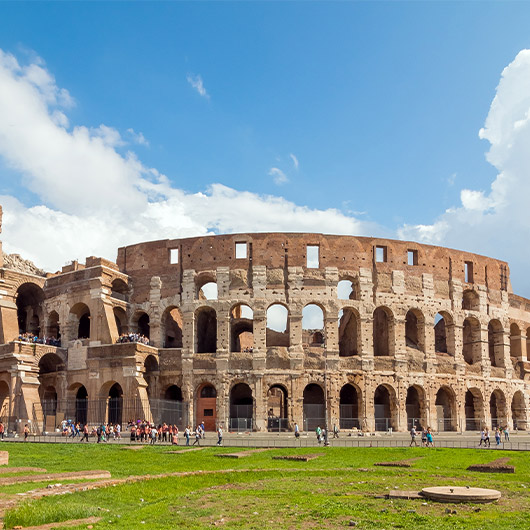 Scenic view of the iconic Colosseum in Rome