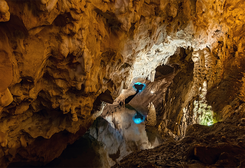 Scenic view of Vrelo Cave Scenic view of Vrelo Cave