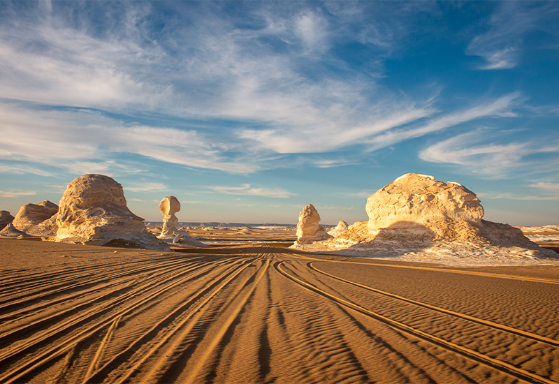 Scenic view of White Desert Scenic view of White Desert