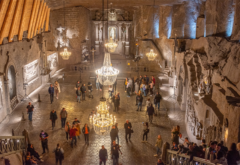 Scenic view of Wieliczka Salt Mine Scenic view of Wieliczka Salt Mine