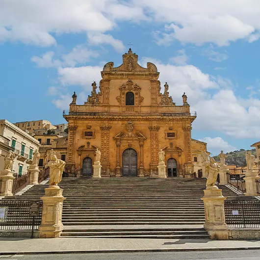 Una bella vista di una perla della Val di Noto