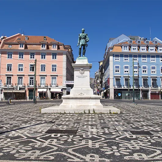 Una vista panoramica di Piazza Duque Da Terceira