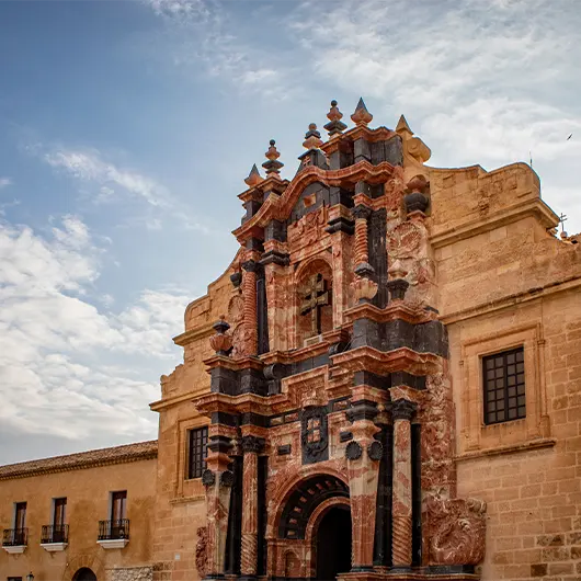 A Scenic View of Facade of the Basilica de la Vera Cruz