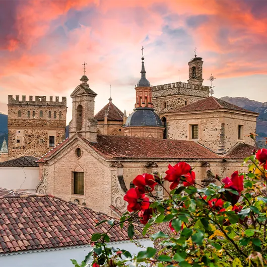 Una bella vista del Monastero Reale di Santa Maria di Guadalupe