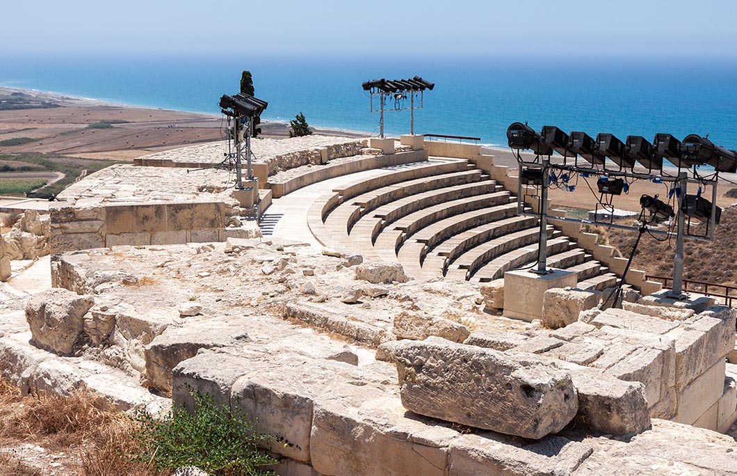 Ampihteatre in the ruins Cyprus