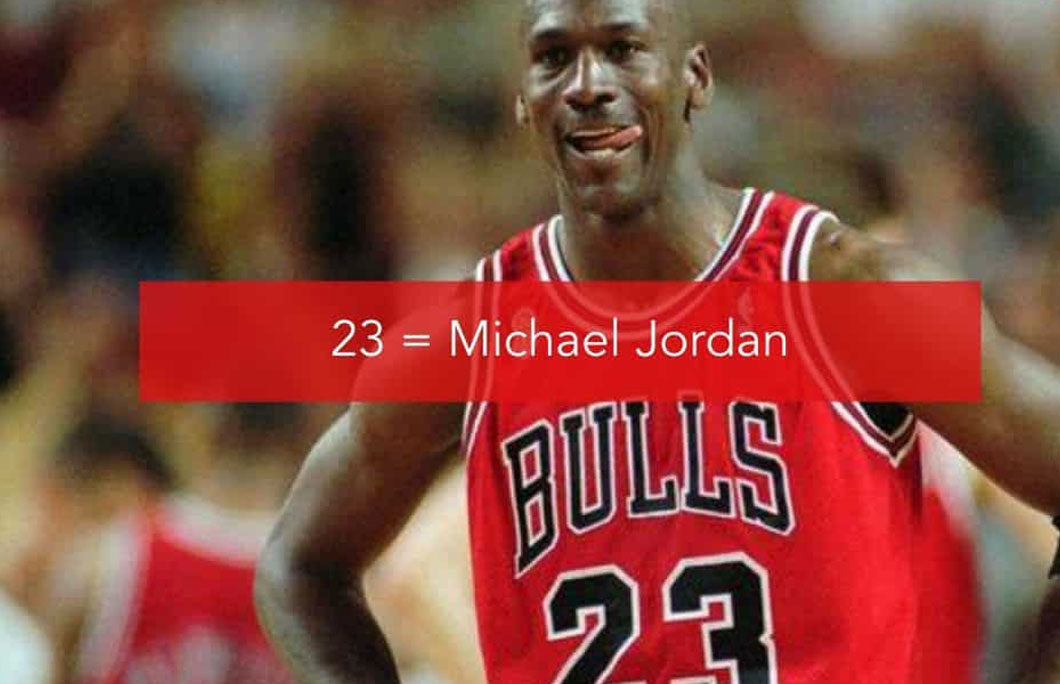 23 = Michael Jordan