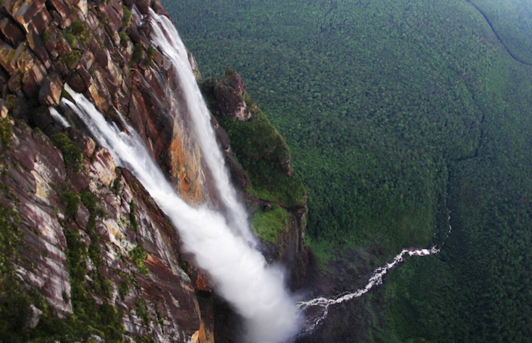Angel Falls are part of the Orinoco River system