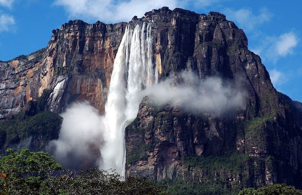 Angel Falls is the tallest uninterrupted waterfall in the world