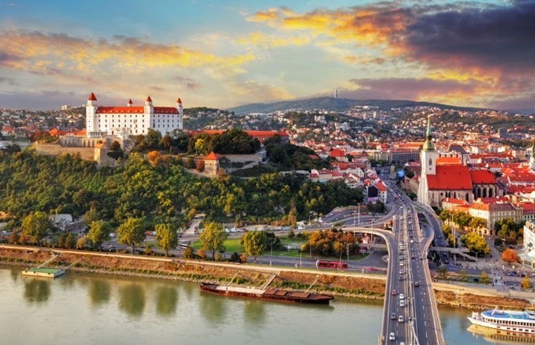 Bratislava is the only capital in the world that borders two countries