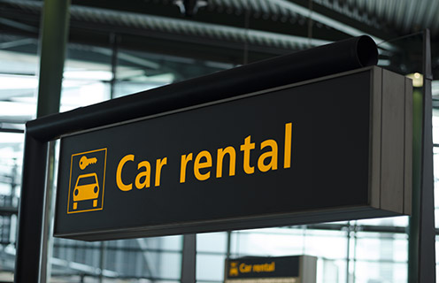 Car Rental Sign