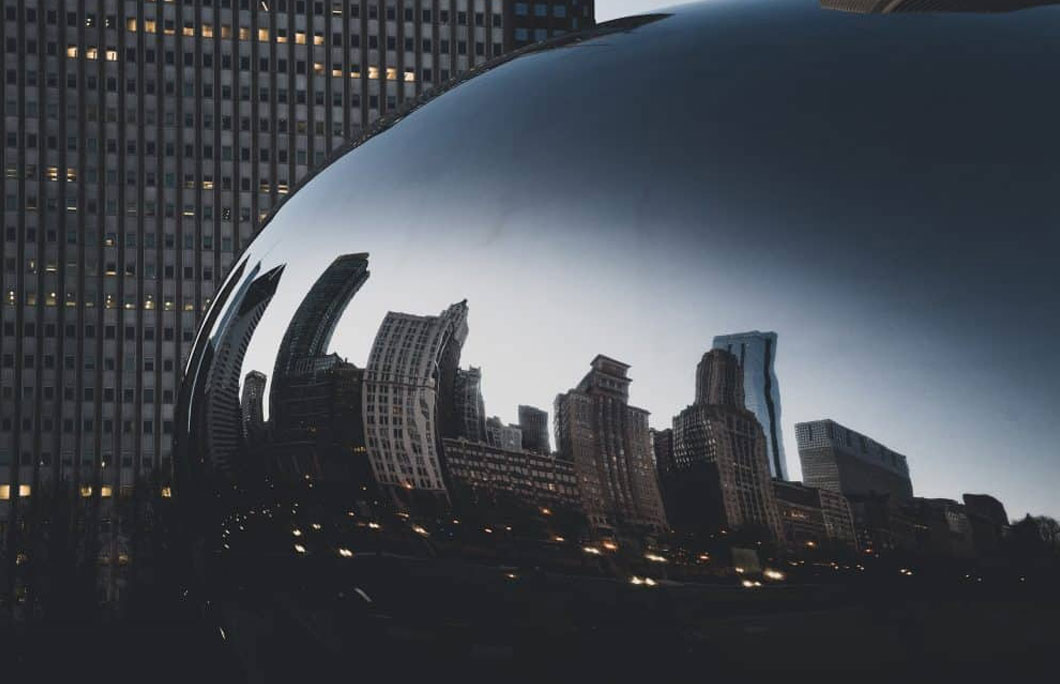 Cloud Gate was designed with the Chicago skyline in mind