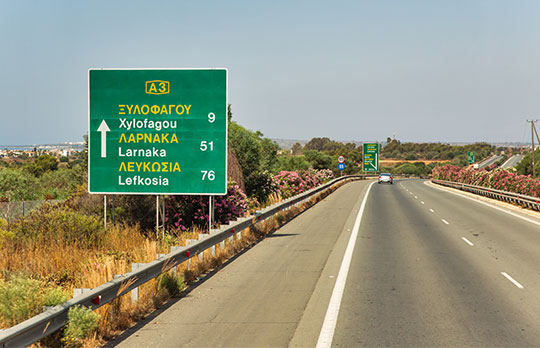 Driving In Cyprus Road Signs 