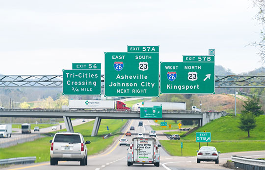 interstate driving