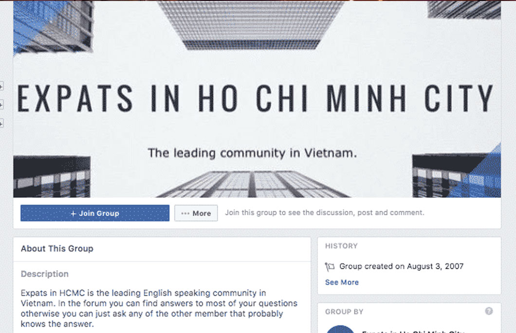 3. Expats in HCMC – Facebook Group