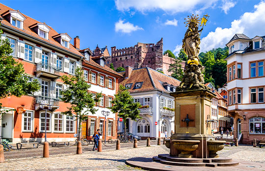 Famous Old Town Of Heidelberg