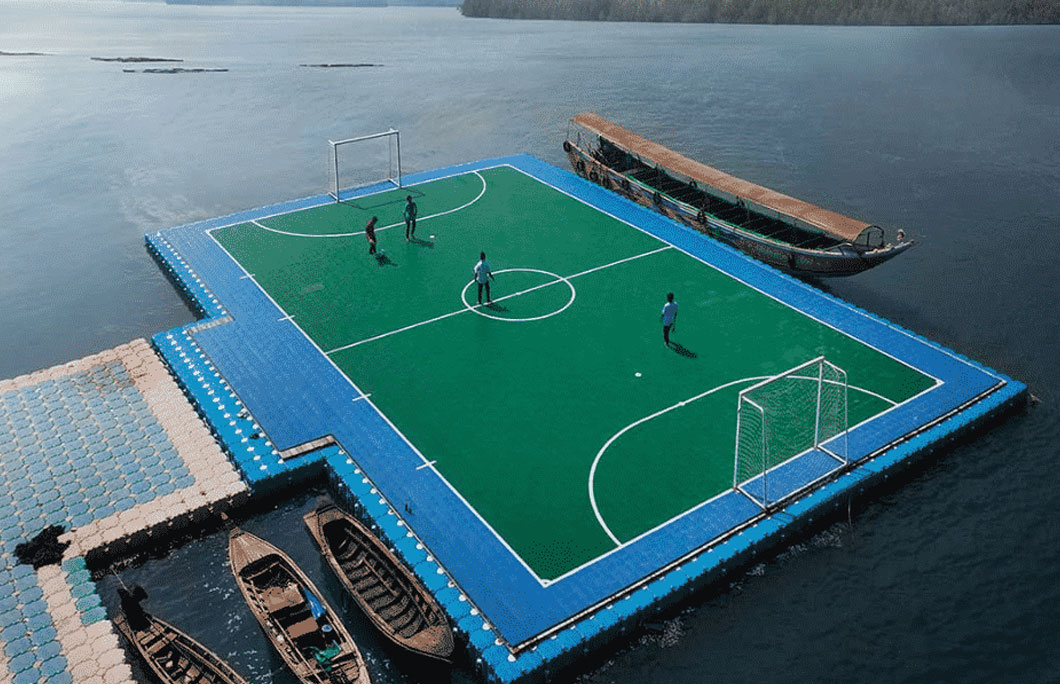 2. Floating Pitch – Phang Nga, Thailand