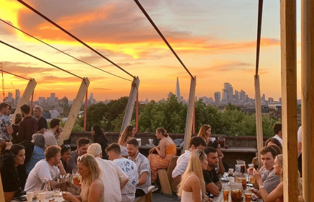 7 Rooftop Restaurants near Victoria London