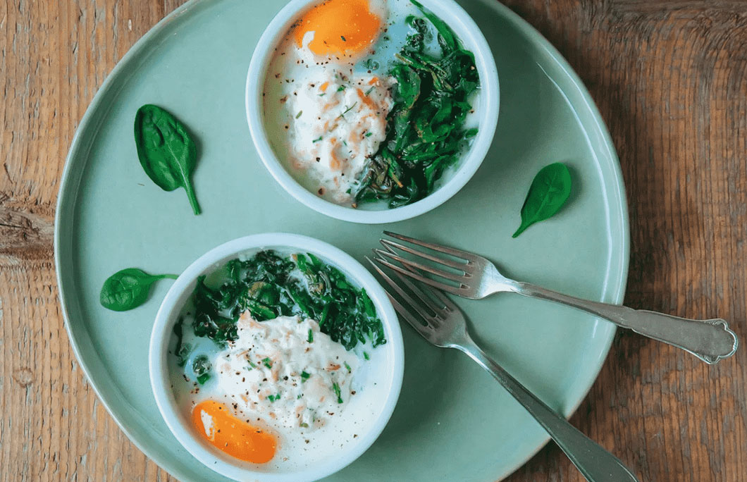 French Oeufs Cocotte (Baked Eggs)