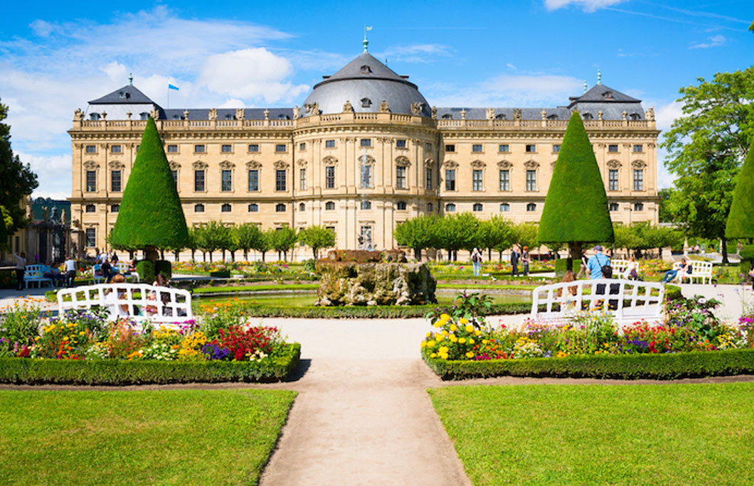 germany würzburg residence with the court gardens