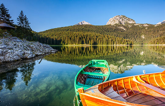 Great view of Black lake