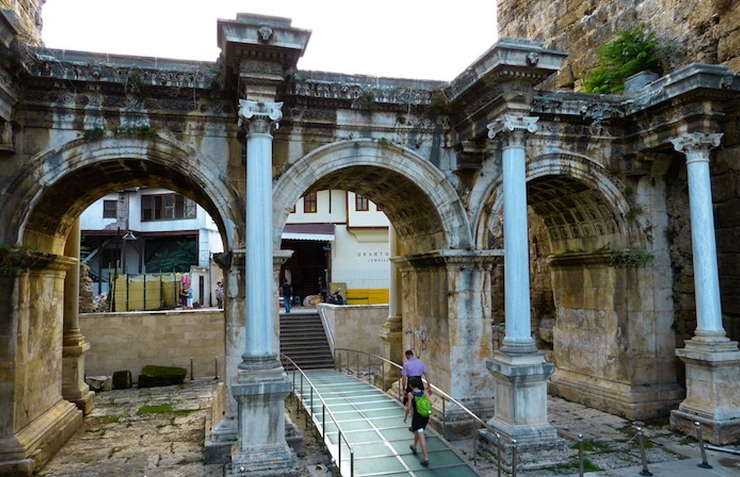 Hadrian’s Gate is in Antalya