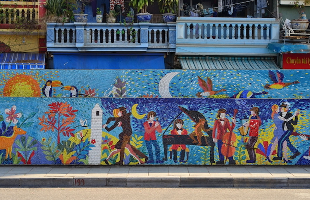 Hanoi is home to the largest mosaic in the world
