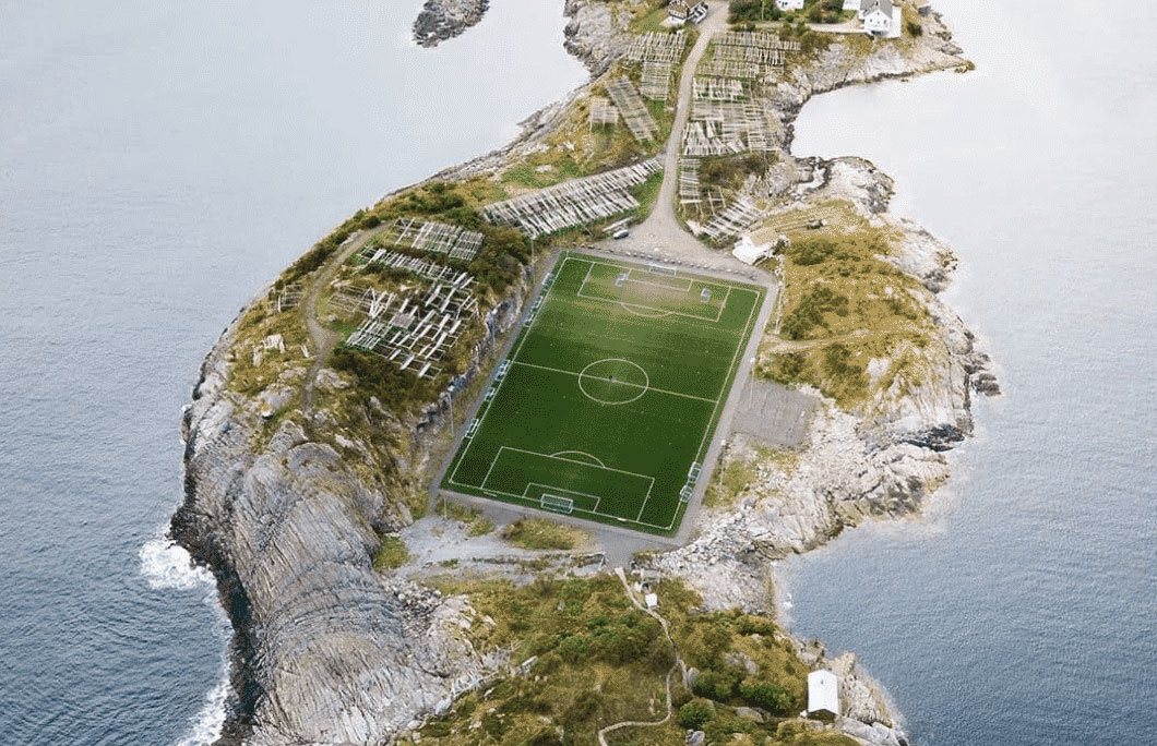 7. Henningsvær Football Soccer Stadium – Lofoten Norway