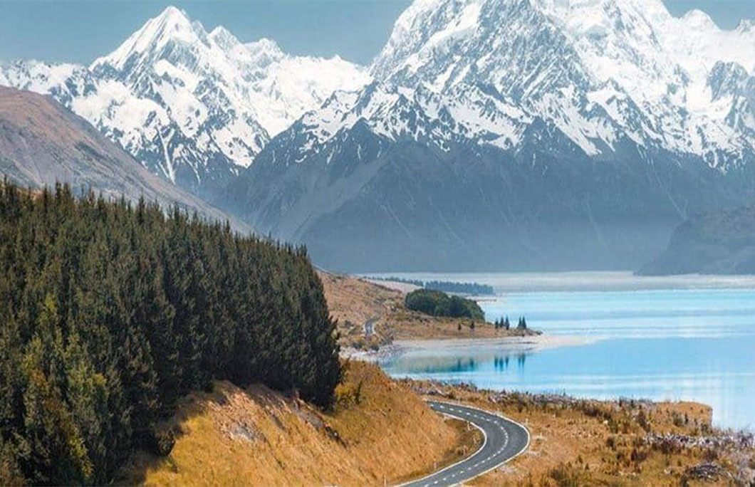 Highway 80 To Mount Cook – New Zealand