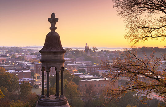 Historic Cityscape at Twilight