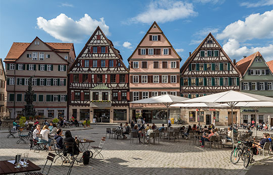 Historic downtown of Tübingen