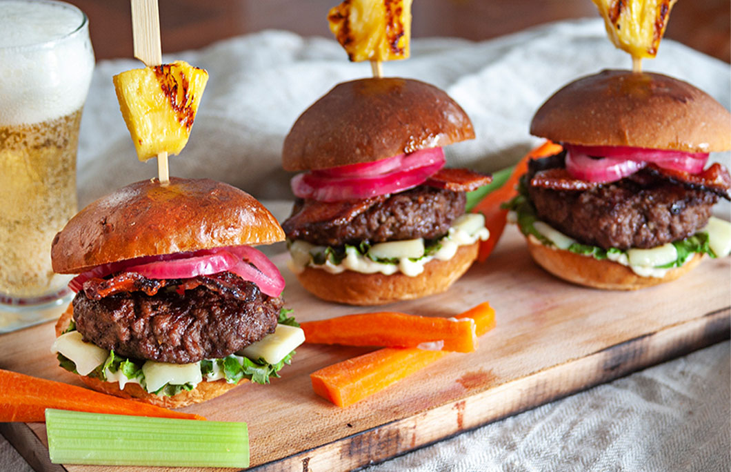 Homemade Burger Recipe with Pickled Red Onions