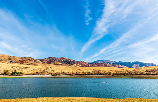 Idaho Lake and mountains