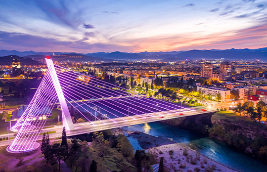 Illuminated Millennium Bridge