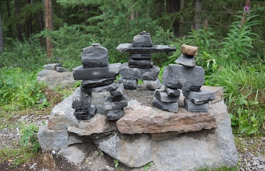 Inuksuk Point has the nickname the Arctic Stonehenge