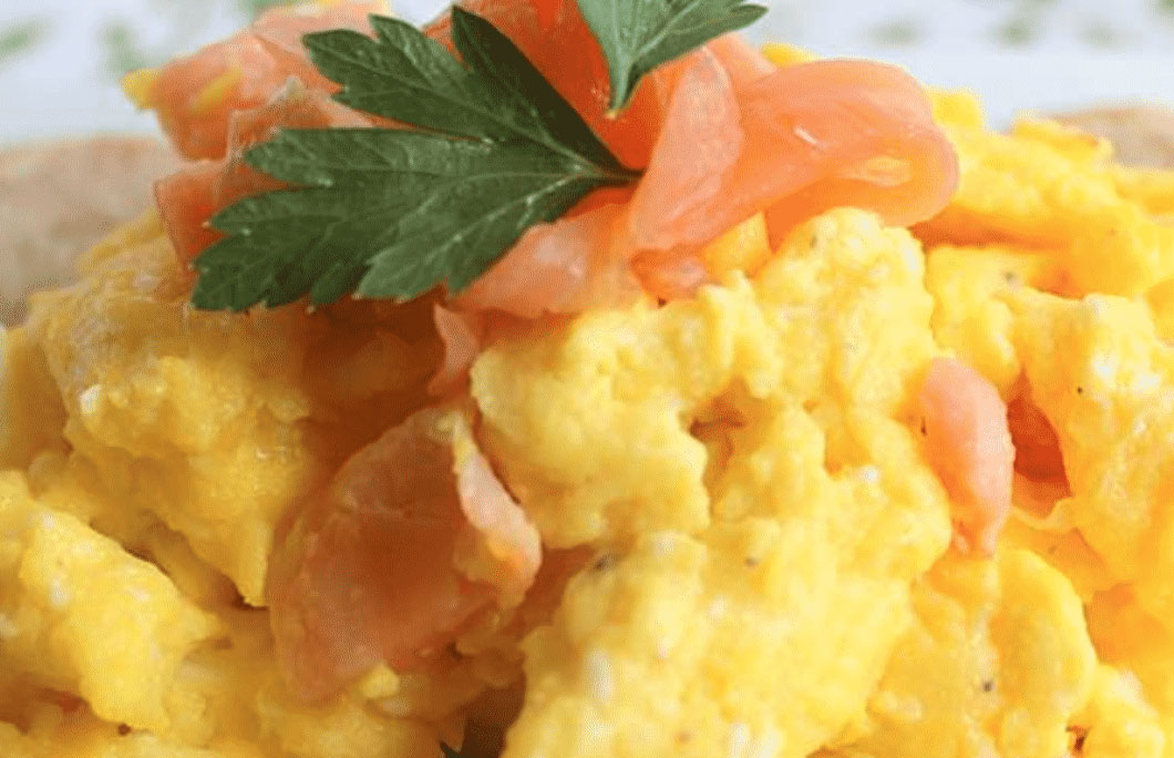 Irish Smoked Salmon Scrambled Eggs On Toast