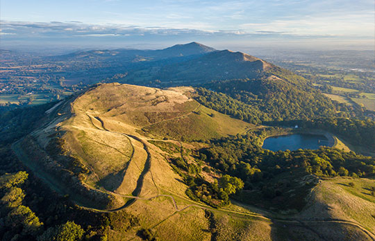 Iron Age Hill Fort in the Foreground