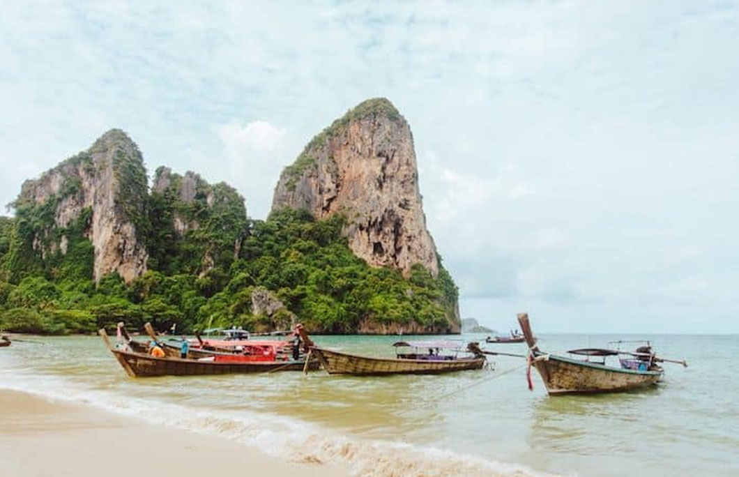 Krabi is home to one of the most beautiful beaches in Thailand