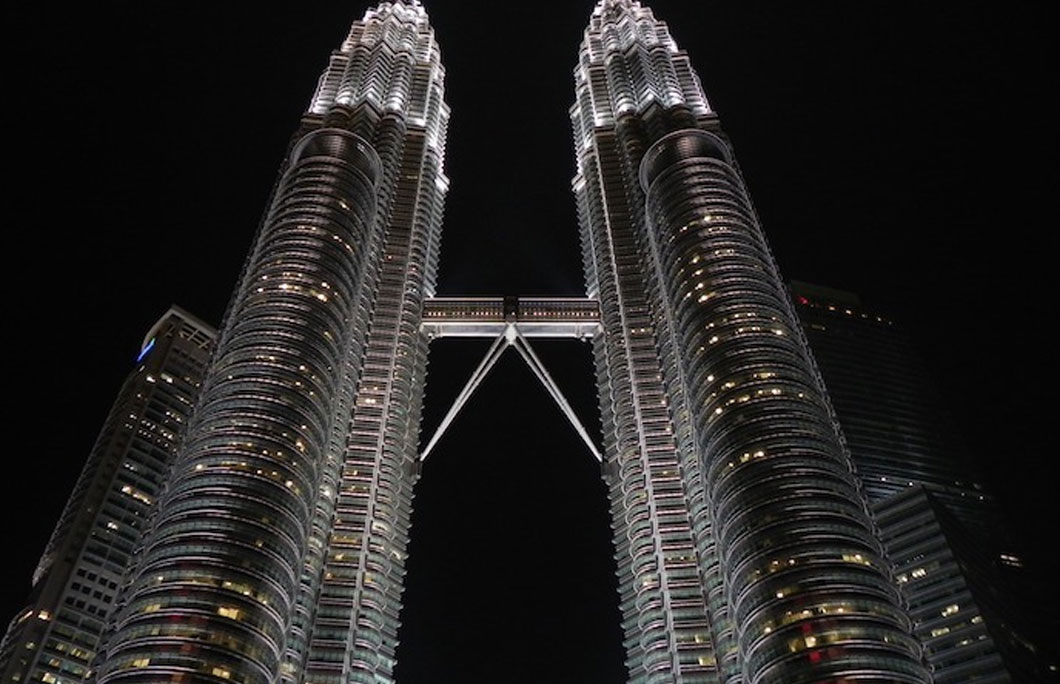 Kuala Lumpur is home to the tallest twin towers