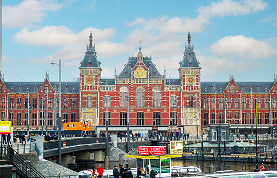 La Estación Central de Ámsterdam