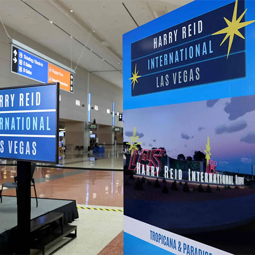 Guia de estacionamento do aeroporto de Las Vegas (Harry Reid