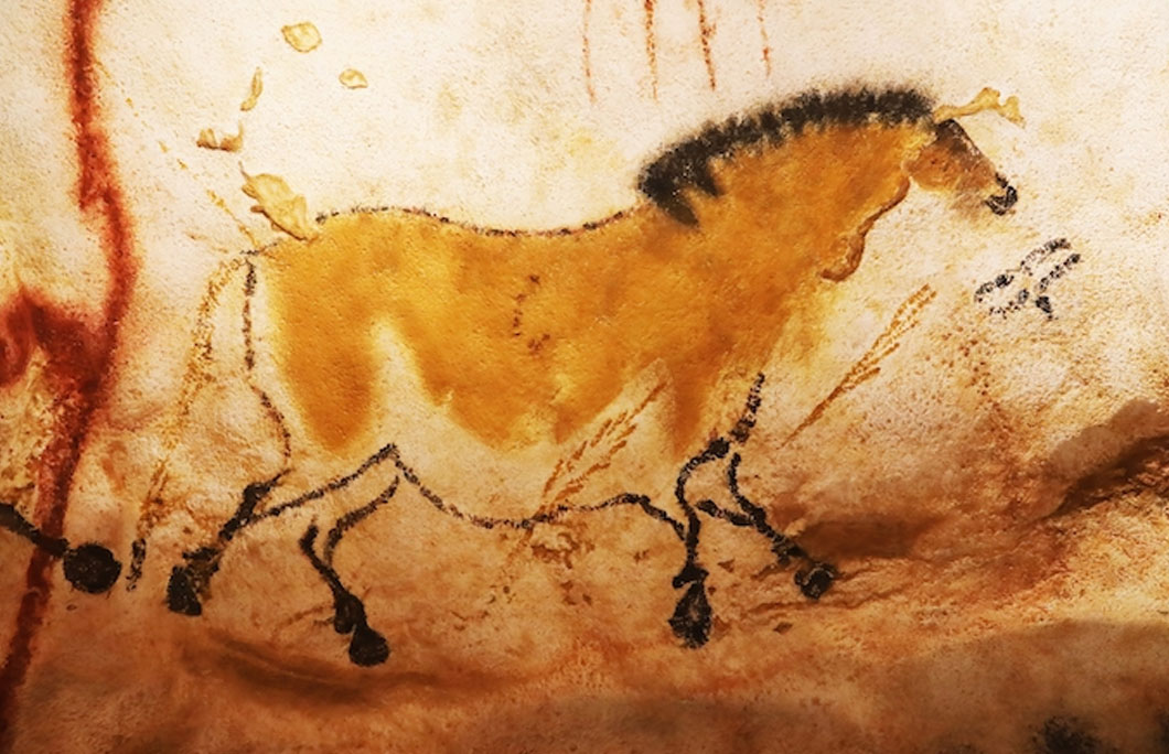 Lascaux Grotto is in the Dordogne region of France