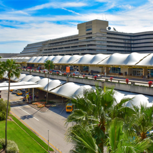 MCO, North Park Place Parking Lot with Shuttle (Blue)