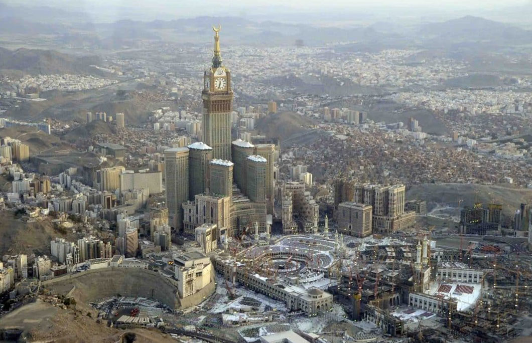  Mecca, Saudi Arabia with 8.632 million tourists per year